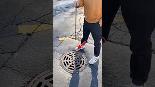 Why is this boy doing this in the drain shorts shortvideo [upl. by Adaline]