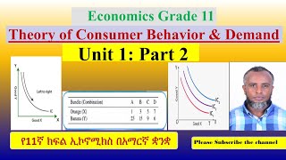 Theory of Consumer Behavior amp Demand  Unit 1  Part 2 Economics Grade 11 [upl. by Ahseim742]