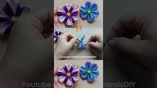 Creating DIY Ribbon Rose Flowers A StepbyStep Guide [upl. by Alejna969]