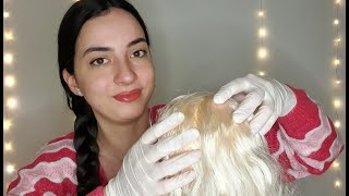 ASMR Massaggio alla testa 💆🏼Roleplay GUANTI [upl. by Artapoelc905]