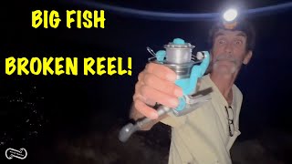 2 HOUR FISHING JETTY BATTLE WITH A BROKEN REEL FL KEYS [upl. by Bernhard]