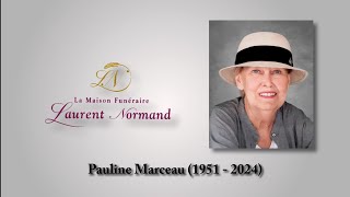 Pauline Marceau 1951  2024 [upl. by Dorene]