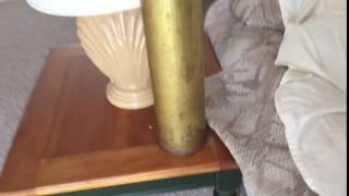 105mm Shell Casing Owned By Tim Delpans [upl. by Hsakaa472]