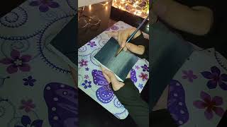 Painting on Notebook Cover shorts shortvideo painting islamicshorts [upl. by Von]