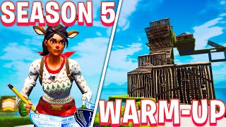 Season 5 WarmUp Map Aim Edits Builds Fortnite Creative [upl. by Lussi]