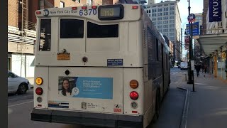 MTA NYCT Bus 2003 Orion VII Old Generation Hybrid 6370 on the M3 E 8 StUniversity Pl [upl. by Acinimod613]