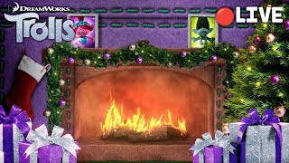 NonStop Trolls Fireplace with Cracking Fire Sound 🔥  Trolls  Mini Moments [upl. by Alywt806]