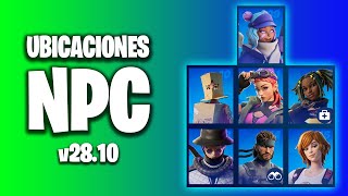 UBICACION de los NUEVOS NPC v2810 de FORTNITE CAPITULO 5 TEMPORADA 1 [upl. by Krock]