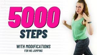 5000 steps at home  Beginner Friendly NO jumping Walking Workout  Get Ready to sweat [upl. by Perpetua535]