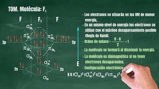 40 Teoría de Orbitales Moleculares Molécula F2 [upl. by Ientruoc]