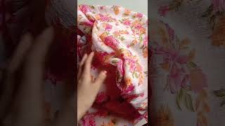 making anarkali dress from old saree do follow me for such a videos fashion diy [upl. by Vasquez]