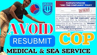 HOW TO AVOID RESUBMIT ON MY COP CERTIFICATE  HOW TO APPLY COP IN MARINA MISMO [upl. by Flannery]