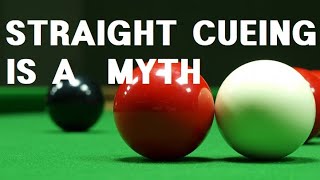 Snooker Straight Cueing  Straight Cueuing is Debunked [upl. by Pogue299]