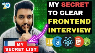 TOPICS to crack Frontend Developer Interview 🤯  javascript interview questions and answers [upl. by Ecirtahs]