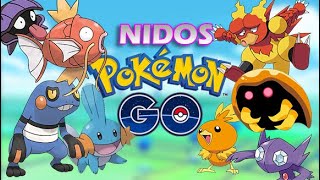 POKEMON GO NESTS MAGIKARP MUDKIP KABUTO MAGMAR CROAGUNK TORCHIC amp MORE DraculVlad [upl. by Applegate]