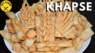 HOW TO MAKE TIBETAN KHAPSE │ KHAPSE RECIPE │ KHABSEY │ TIBETAN COOKIE │ KHAPSE DESIGN [upl. by Oivatco854]