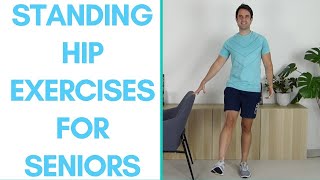 Standing Hip Exercises For Seniors  Beginner Hip Exercises  More Life Health [upl. by Eanrahs358]