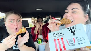 KFC Mukbang  With Chelcie and Paige [upl. by Ammadas496]