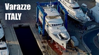 Varazze Italy  Aerial Drone 5k Ultra Footage  Filmed With Zenmuse X7 50mm [upl. by Olav]