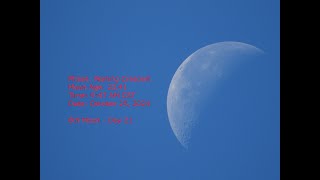 Waning Crescent Moon  Age 2341  October 25 2024  947 AM CST 8th Moon Day 21 [upl. by Dianuj]