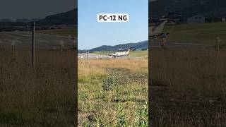 Pilatus PC12NG takeoff at Leknes [upl. by Nor]