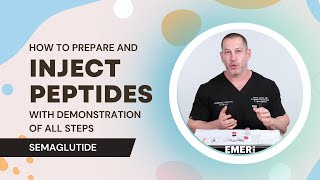 HOW TO PREPARE AND INJECT PEPTIDES WITH DEMONSTRATION OF ALL STEPS  SEMAGLUTIDE  Dr Jason Emer [upl. by Tegan]