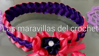 DIADEMA DE LISTON TRENZADA 🎀 en 2 colores [upl. by Cadmar]