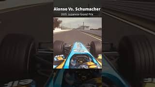 Alonso Vs Schumacher  2005 Japan GP [upl. by Desberg106]