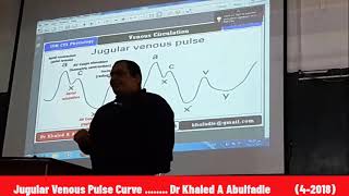 Jugular Venous Pulse Curve 42018 by Dr Khaled A Abulfadle [upl. by Terese764]