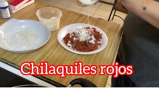 chilaquiles rojo con chile guajillo [upl. by Alexandro425]