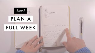 Week Planner Example amp Free class to Schedule your weekly tasks when you feel overwhelmed [upl. by Ruprecht404]