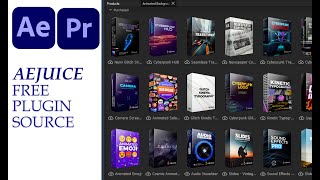Free AEJuice Plugin For After Effect AND Premiere pro in Hindi  After Effect Plugin 2021 [upl. by Parcel272]