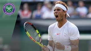 Rafael Nadal vs Juan Martin del Potro  Wimbledon 2018  Final Set Condensed Highlights [upl. by Enitsej]