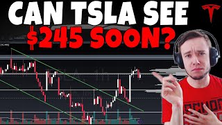 TESLA Stock  Can TSLA See 245 Soon [upl. by Llewop]