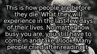 Understanding the Dying Process What Happens Before Death [upl. by Aronel381]