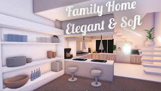 Soft Elegant Aesthetic Family Home  Tour and Speed Build  Adopt Me [upl. by Calypso]