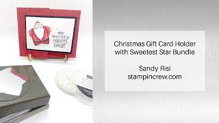 Christmas Gift Card Holder with Sweetest Star Bundle [upl. by Moureaux836]