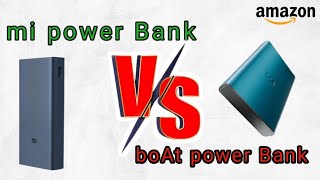 mi power Bank vs boAt power Bank under 2600 All features and customer reviews in Amazon [upl. by Ailahs]