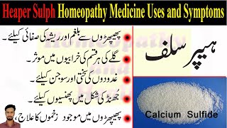 Heaper Sulph Homeopathic medicine  Uses and Symptom  Heaper Sulph 30  Heper Sulph 200 in hindi [upl. by Yllib207]