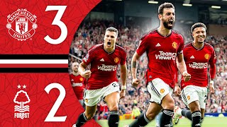 An Important Comeback Win 💪  Man Utd 32 Nottingham Forest  Highlights [upl. by Rafaelof]