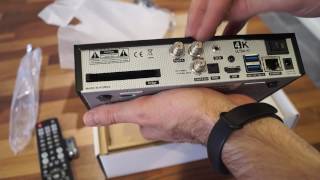 Technomate TM Twin 4K TRIPLE TUNER Combo 1x DVBSS2  2x DVBC Receiver unboxing [upl. by Reeba363]