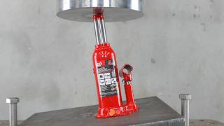 Which is the Strongest Car Jack On Unlevel Surface Hydraulic Press Test [upl. by Vani]