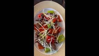 Low cal stirfried beef with oyster sauce recipe food cooking [upl. by Enylcaj]