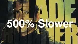 Blade Runner  End Credits Music 500 Slower [upl. by Cal469]