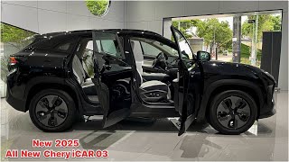 First Look 2025 New Chery icar 03 EV  The Premium EV Luxury Interior And Exterior Details [upl. by Ahter]