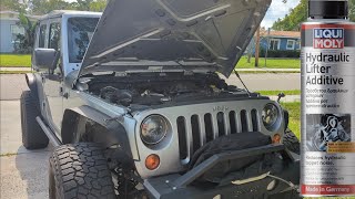 Liqui Moly 20004 Hydraulic Lifter Additive on 2013 Jeep Wrangler Did it stop the Ticking [upl. by Kciredec]