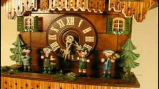 Romba cuckoo clock with musicians  8390 [upl. by Kesia]