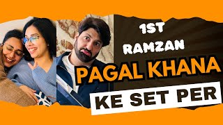 Pagal Khana BTS  First Roza Iftar On The Set of Pagal Khana  Saba Qamar  Tipu  Momal Sheikh [upl. by Maag596]