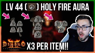 Aura Bug TRIPLES Your Damage On Aura Paladin 3x Lv 44 Holy Fire Damage  Diablo 2 Resurrected D2R [upl. by Llennahs]