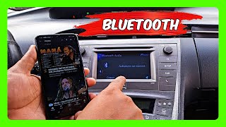 Como Conectar Celular al Radio del Carro por Bluetooth Vincular Movil Toyota Prius 2015 2024 [upl. by Barayon]